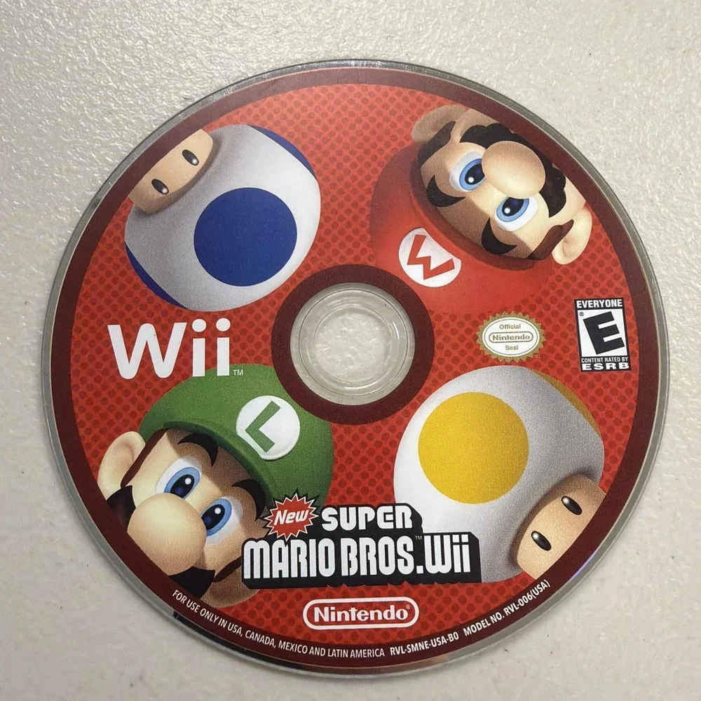 SUPER MARIO BROS (Nintendo Wii) DISC ONLY- NO CASE - Tested & Working